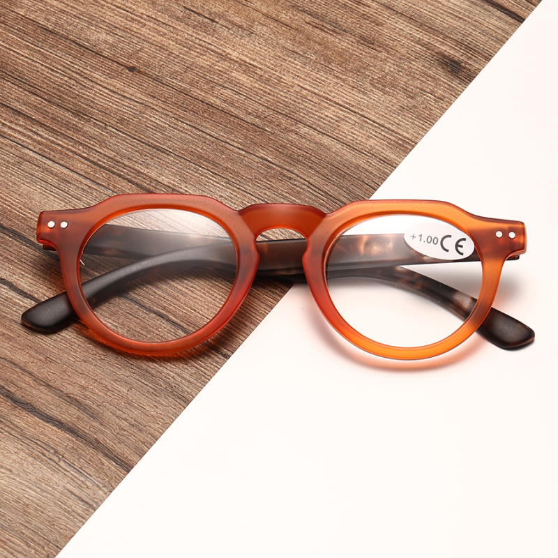 Очила за четене, кръгла пълна рамка, PC лещи, японски ретро стил, лято 2025