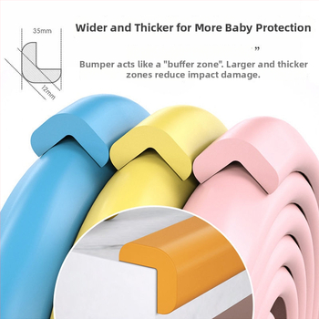 Detský ochranný roh stola - samolepiaca ochrana hrán, mäkká ochranná podložka pre bezpečnosť dieťaťa (Značka: Powerful merchant)