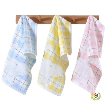 Dječji ručnik, 100% pamuk, jacquard tkanina, prugasti uzorak, težina 50-80 g