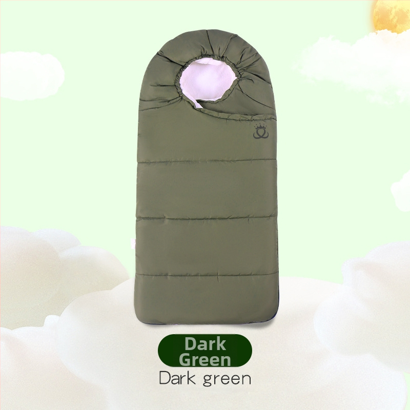 Dječji spavaći vreć za jesen-zimu, wrap stil, flis podstava, punilo od perja, jednofarbna