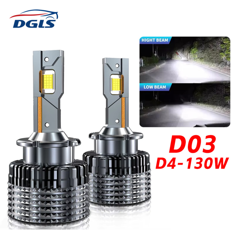 DGLS D03-D4S közvetlen csatlakozású LED autólámpa, 130W, 12V, 13000 lm, IP68 (Bi-Xenon)