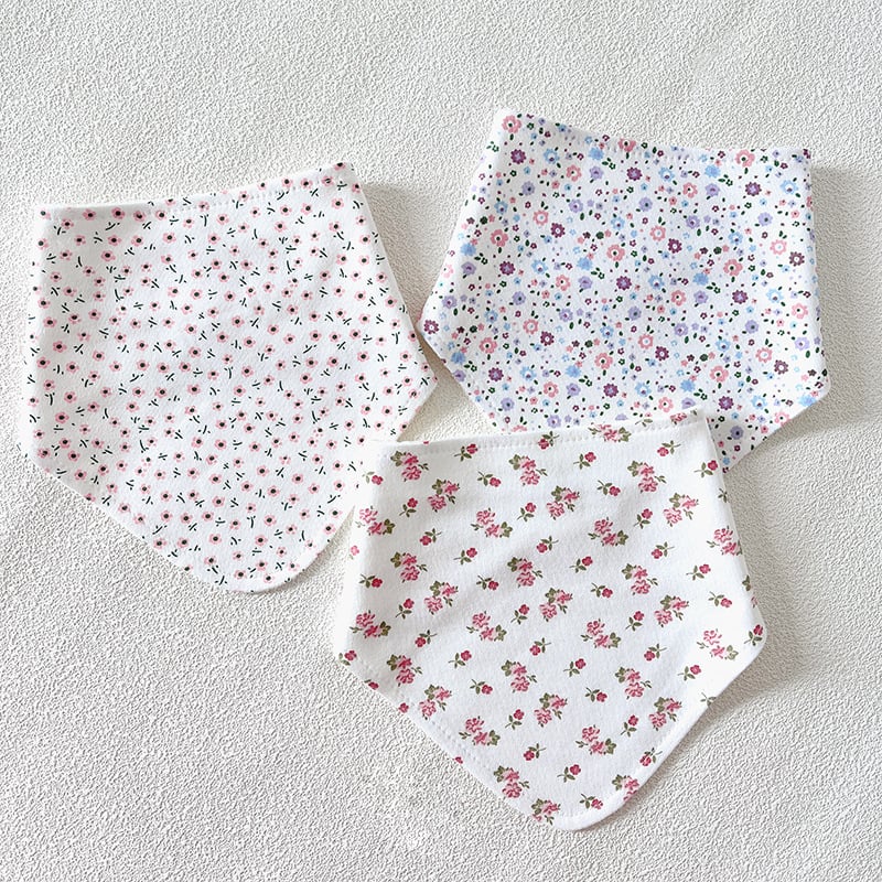 Háromszög alakú babaligab törölköző, dupla rétegű vízálló, 100% pamut (>95%), egyszínű mintázat, 0–3 éves korig, Cotton Baby Library.