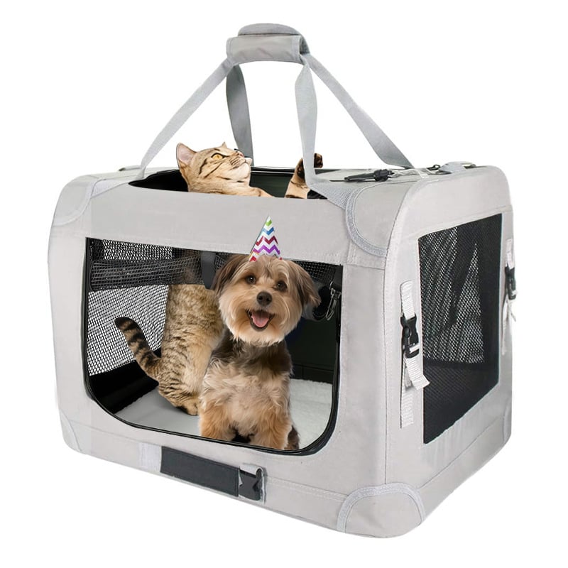 Чанта за превоз на домашни любимци, сгъваема и портативна, полиестер, капацитет 105840, подходяща за животни над 7 кг