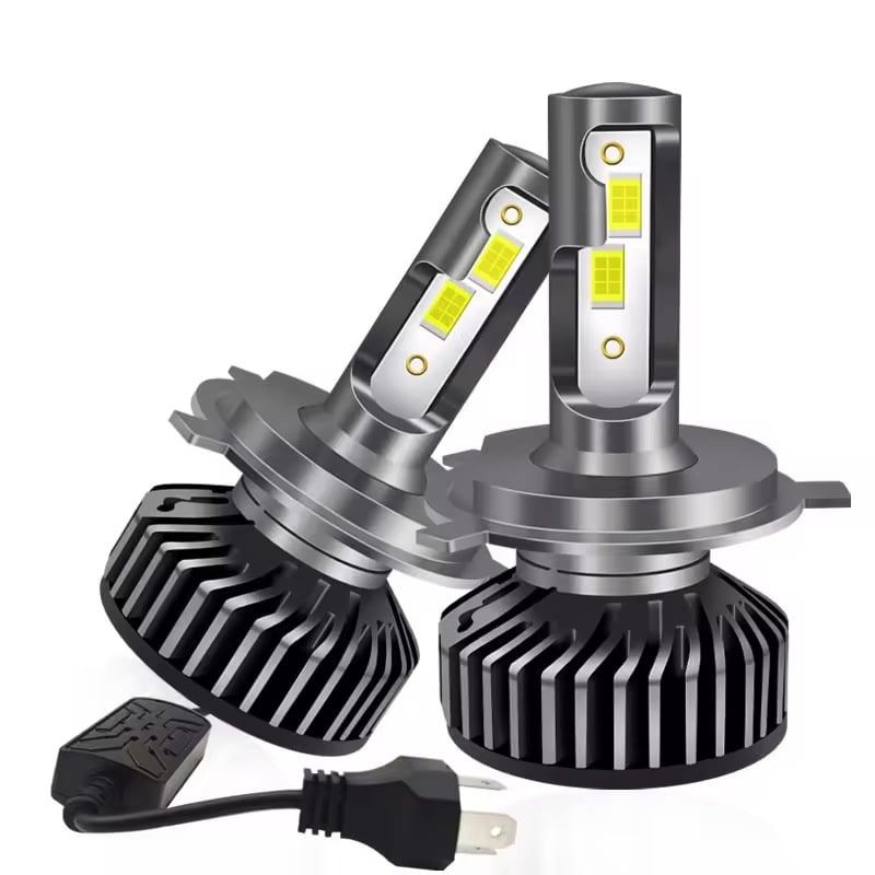 Automobilski LED far s kućištem od aluminijske legure — 55W, 12V, 6000K, 5.000–12.000 lm, 50.000 h; kompatibilno s H1/H7/H4/H11