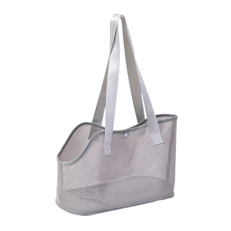 Чанта за домашни любимци през рамо, еднорамен дизайн, дишаща мрежа, Teslin материал, 500 г