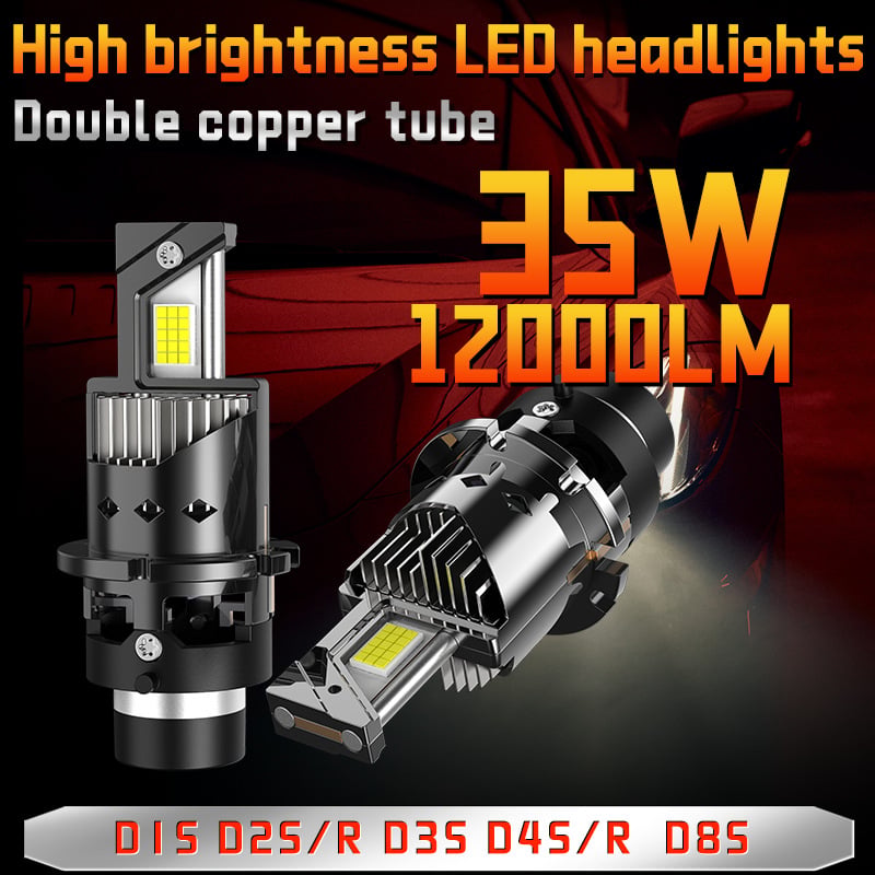 LED prednje svjetlo za D2S/D2R i D4S/D4R s integriranim visokim i niskim snopom, 35W 12V 12000LM IP68 30000h