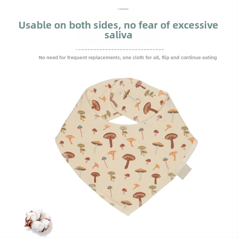 Pamut baba nyálkendő, szennyeződés elleni nyakkendő, uniszex, háromszög alakú, 0–3 év, minták: egyszínű/virág/nyomtatás