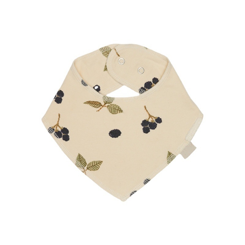 Pamut baba nyálkendő, szennyeződés elleni nyakkendő, uniszex, háromszög alakú, 0–3 év, minták: egyszínű/virág/nyomtatás