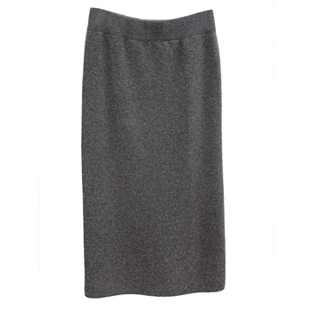 Fustă creion midi, culoare solidă, țesătură poliester-elastan, elasticitate micro, Huaishan