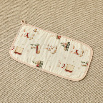 Baba arctörölköző tiszta pamut géz anyagból – négyzet alakú, újszülötteknek, uniszex, állatmintával