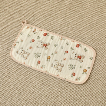 Baba arctörölköző tiszta pamut géz anyagból – négyzet alakú, újszülötteknek, uniszex, állatmintával