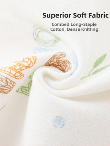 Domei Bean Baba Nyálkendő, 100% Pamut, Négyzetes, Vízfelvételre alkalmas, 0–3 éveseknek, Minták: Állatok, Rajzok, Virágok