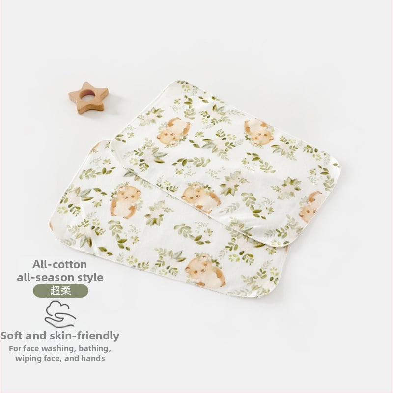 Újszülött négyzet alakú törölköző, 100% pamut, 0–1 éves korosztálynak, uniszex, 2025 tavasz