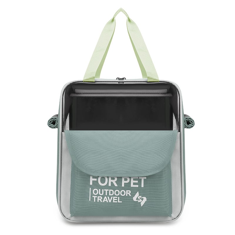 Чанта за домашни любимци от Oxford плат, голям капацитет 10, карикатурен принт, преносима с единична презрамка