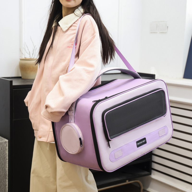 Háziállat szállító táska — hordozható, összecsukható, jól szellőző, nagy kapacitás; Anyag: Oxford; Kapacitás: 13 jin; Márka: YBtoopet