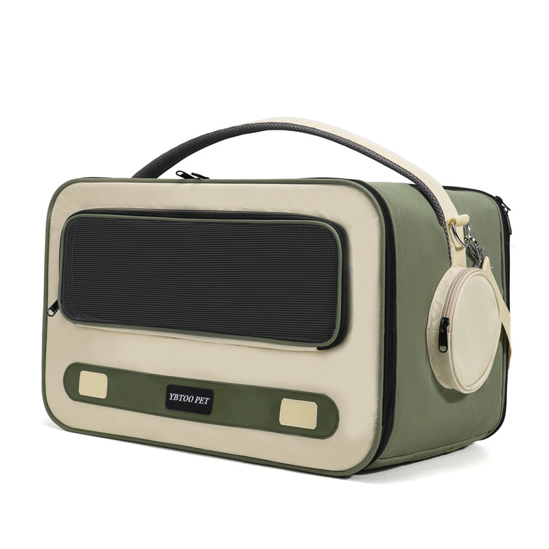 Háziállat szállító táska — hordozható, összecsukható, jól szellőző, nagy kapacitás; Anyag: Oxford; Kapacitás: 13 jin; Márka: YBtoopet
