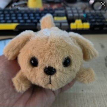 Плюшена кучешка кукла - къса плюшена козина, пълнеж PP памук, полиестерно влакно, за възраст 14+