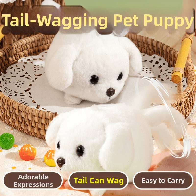 Плюшена кучешка кукла - къса плюшена козина, пълнеж PP памук, полиестерно влакно, за възраст 14+