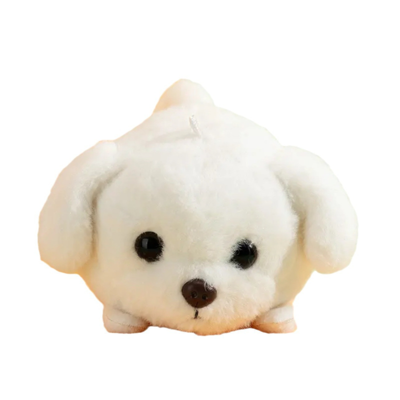 Плюшена кучешка кукла - къса плюшена козина, пълнеж PP памук, полиестерно влакно, за възраст 14+