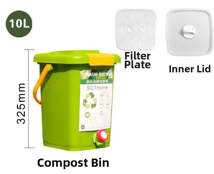 Manxiu Plastična kanta za kompost Bokashi s EM bakterijama