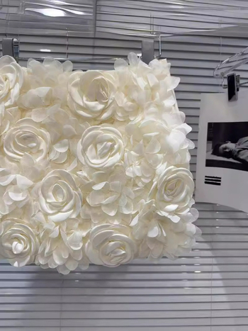 Fustă scurtă în linie A, cu model 3D floral, țesătură mercerizată Sade, poliester-elastan, vară 2024