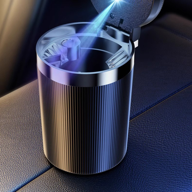 Τασάκι αυτοκινήτου με καπάκι, δημιουργικό πολυλειτουργικό αυτόματο σχέδιο (Υλικό: Πλαστικό; Μοντέλο: Car ashtray; Βάρος: 120 g; Κατάλληλο για αυτοκίνητα)