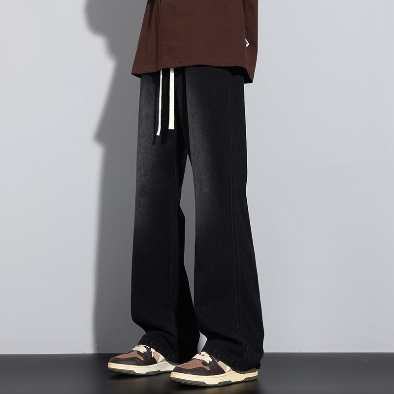 Muške traperice od denima, ravni kroj, srednje visok pas, zip, mikroelastične, pamuk 68,3%