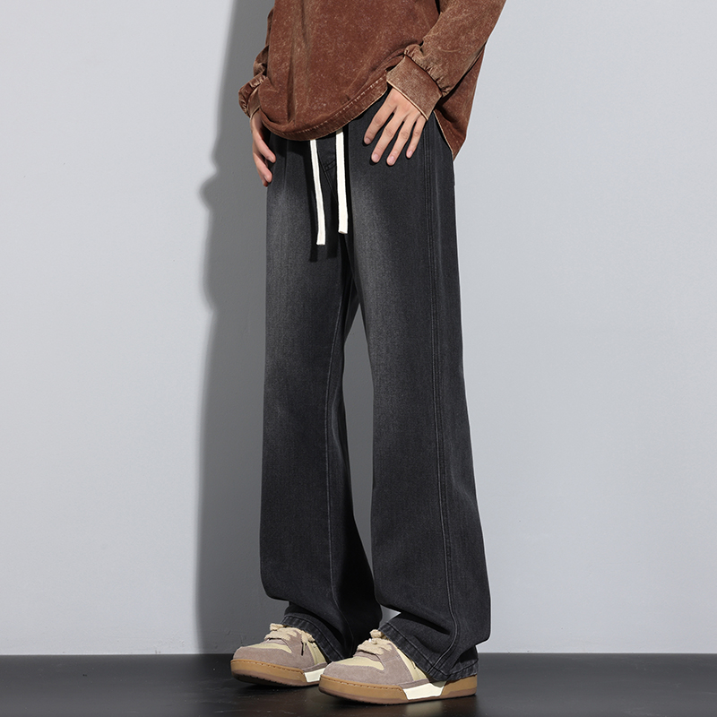 Muške traperice od denima, ravni kroj, srednje visok pas, zip, mikroelastične, pamuk 68,3%