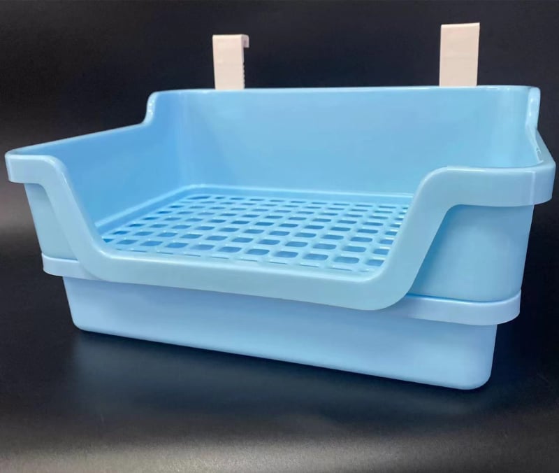 Dvostruko odvojena toalet za zeca s velikim unutarnjim prostorom, zaštita od prskanja i prevrnuća; Materijal: Drugo; Nije uvezeno; Kategorija: gnijezdo za kućne ljubimce