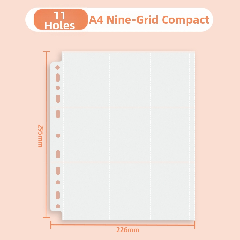 Album za kartice s izmjenjivim listovima, prilagodljiva obrada, 10 unutarnjih stranica, 10-spiralno povezivanje, bez logotipa