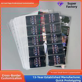 Album za kartice s prilagodljivim stranicama i ispisom logotipa, PP unutarnje stranice