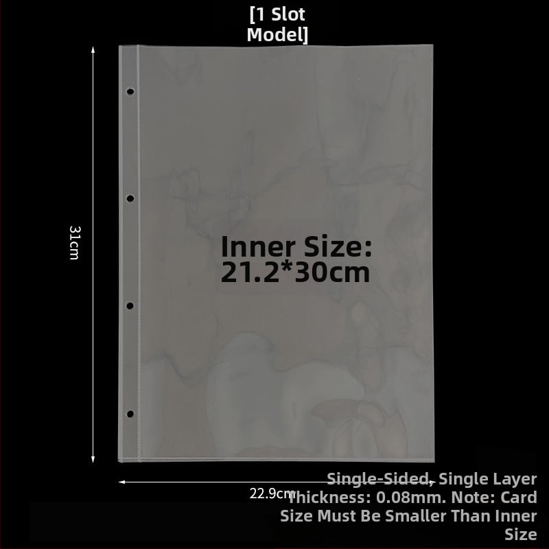 Album za kartice s prilagodljivim stranicama i ispisom logotipa, PP unutarnje stranice