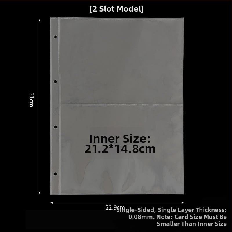 Album za kartice s prilagodljivim stranicama i ispisom logotipa, PP unutarnje stranice