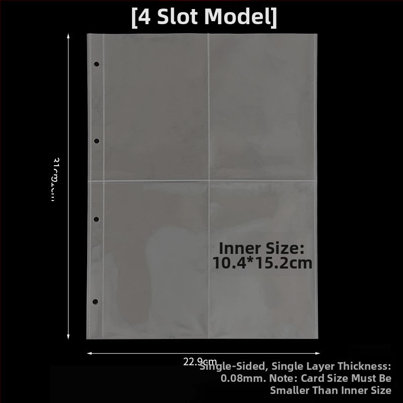 Album za kartice s prilagodljivim stranicama i ispisom logotipa, PP unutarnje stranice