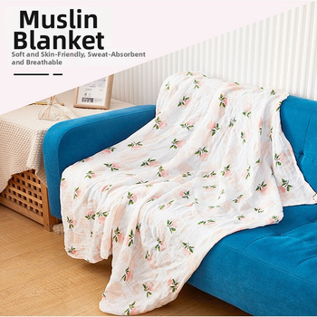 Takai Prilagođena mušljina bambus-pamučna deka za bebe i malu djecu, ljeto, težina ispod 300 g