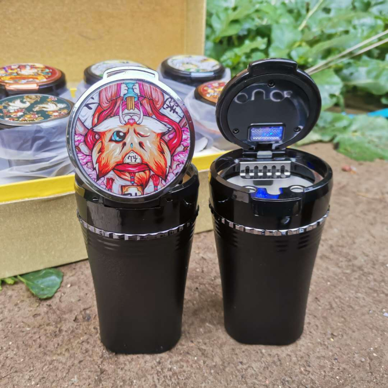 Τασάκι αυτοκινήτου με κεραμική επένδυση εσωτερικά, μεγάλη χωρητικότητα, μοντέλο YD, διαδικασία χύτευσης, βάρος 0,5 kg