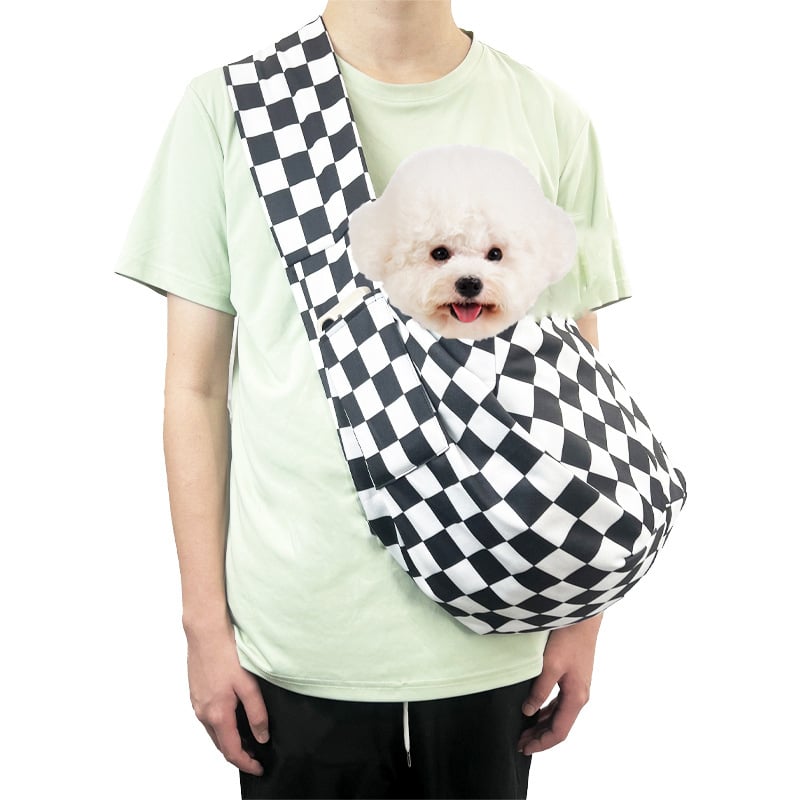 Чанта за разходки на домашни любимци през едно рамо, мотив Дракон и Феникс, полиестер, капацитет 7,5 кг