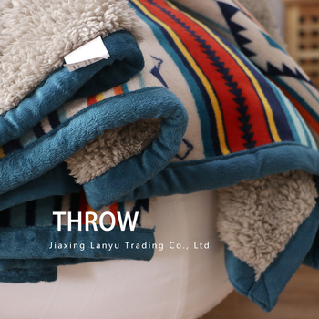 Фланелено одеяло с ивици, полиестерна материя, тегло 300–500 g, четири сезона, без свиване