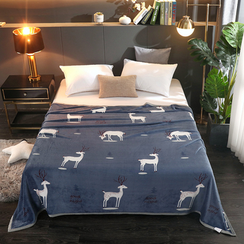 Buckwheat фланелено одеяло, полиестерно влакно, 300–499 г, геометричен модел, четири сезона