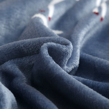 Buckwheat фланелено одеяло, полиестерно влакно, 300–499 г, геометричен модел, четири сезона