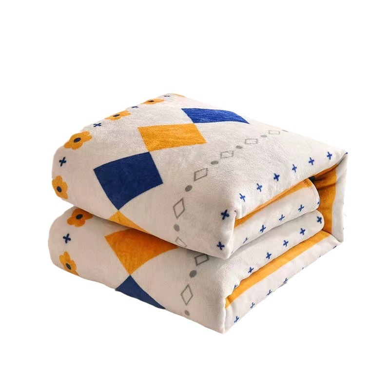 Flanel deka, poliesterska vlakna, 300–500 g, prilagodljiva, geometrijski uzorak