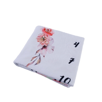 Zhihui Otisnuta flanelna deka za bebe za milenijske trenutke, izuzetno mekana za fotkanje i dremanje, poliester, 250 g, prilagodljiva, pogodna za sve sezone