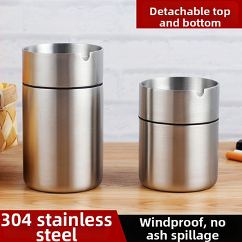 Τασάκι αυτοκινήτου από ανοξείδωτο ατσάλι, φινίρισμα με χαρακτική, αυτοκινητό‑πολυλειτουργικός σχεδιασμός, Unique