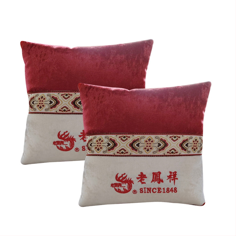 2-u-1 jastuk i deka za odmor u uredu i putovanje automobilom, navlaka od pamuka i lana, PP pamuk punilo, vezena tkanina, moderni minimalistički stil