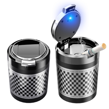 Weiyis Σταχτοδοχείο αυτοκινήτου, πολυλειτουργικό με σφραγιζόμενο καπάκι, αποτρέπει τη διασπορά της στάχτης, για αυτοκίνητο/οικία/γραφείο, 128 γρ