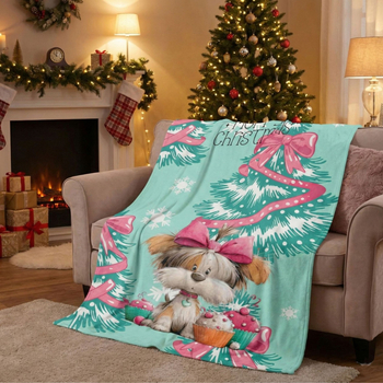 Kétoldalas, vastag flanel takaró, poliészter, személyre szabható dizájn, őszi-téli használatra, 300g/230g opciók