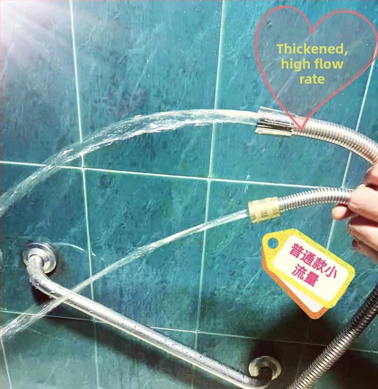 Σωλήνας ντους, μοντέλο PVC σωλήνας, PVC υλικό, ονομασική πίεση 20, θερμοκρασία λειτουργίας 100°C, εγκατάσταση: χειροκίνητο στρίψιμο