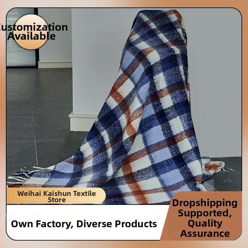 Deka od vune i kašmira, premium kvalitete, skandinavski stil, 800–999 g, proljeće i jesen