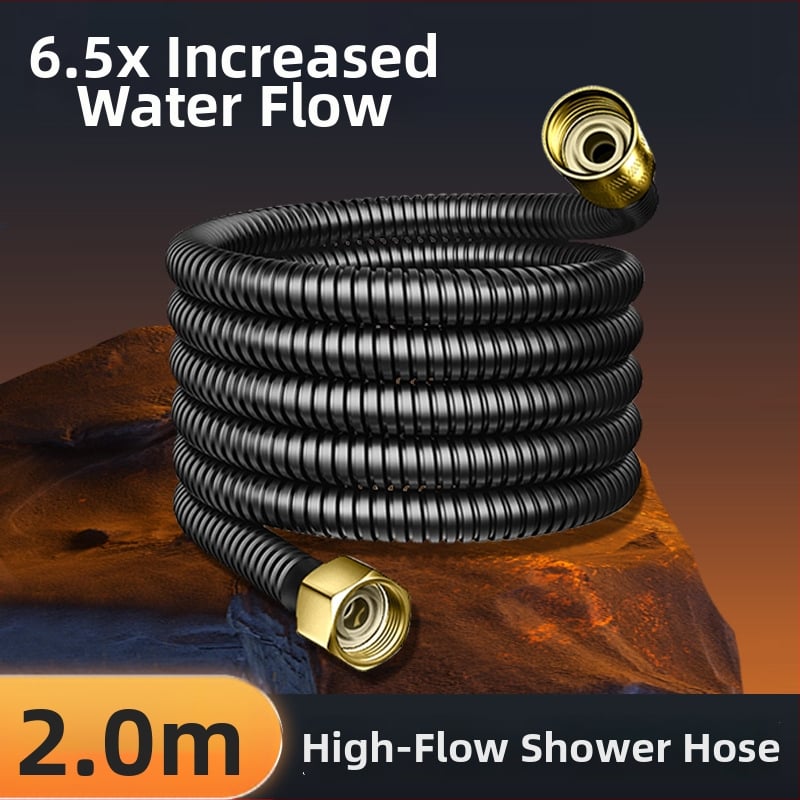 Σωλήνας ντους με παχυμένο μεγάλο εσωτερικό διάμετρο ροής, χαλκός + ανοξείδωτο ατσάλι + καουτσούκ, μοντέλο Dll, εγκατάσταση με 4 βίδες, μάρκα Bathing Mingding, μοντέρνο μινιμαλιστικό στυλ