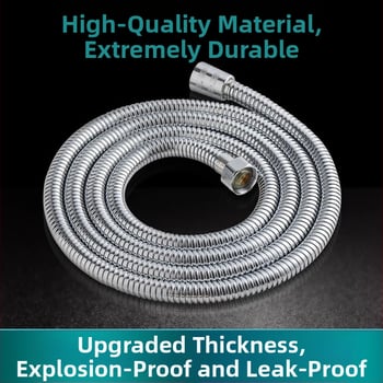 Ανοξείδωτος σωλήνας ντους με κεφαλή, εύκολη εγκατάσταση, ατμοσφαιρική πίεση, εύρος λειτουργίας 1–99°C, μάρκα YJM